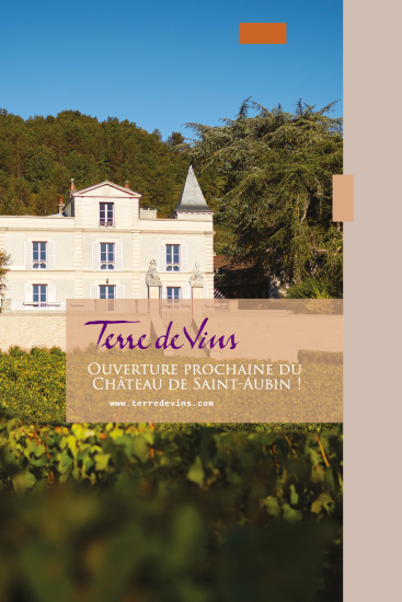 terre de vins couverture magazine château de saint aubin