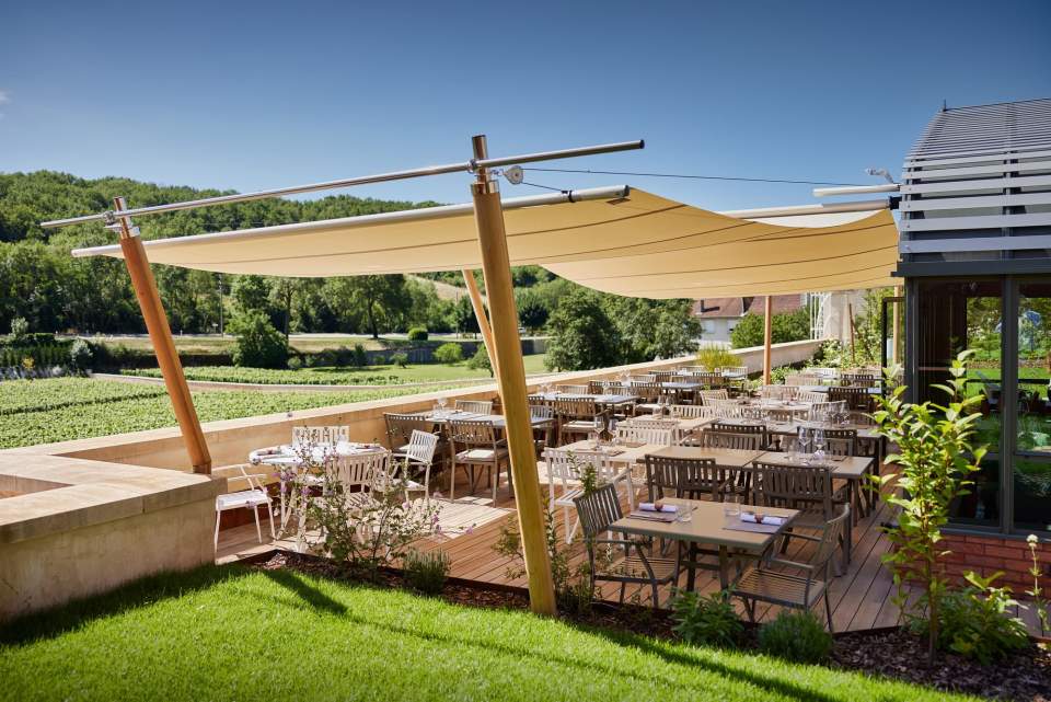 Vue extérieure - terrasse du restaurant Prosper