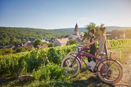 ballade a velo dans les vigne prosper maufoux chateau de saint aubin